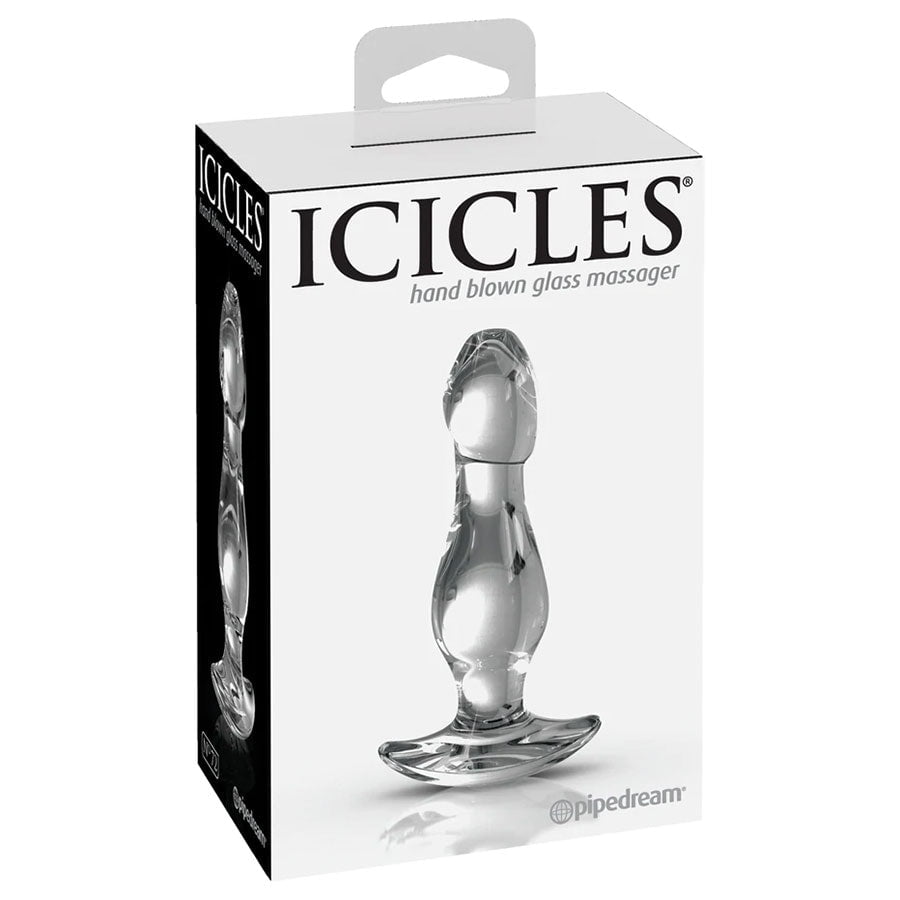 Icicles No. 72 Clear Glass Anal Plug for Men by Pipedream Products、mySite、bottomscart