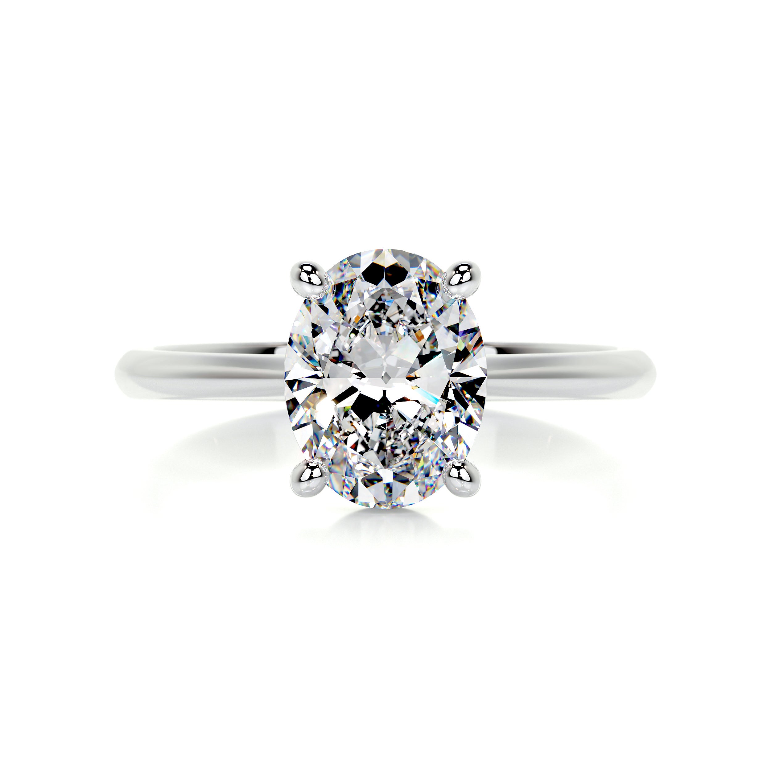 Julia Moissanite Ring -18K White Gold、mySite、hinf8tx79