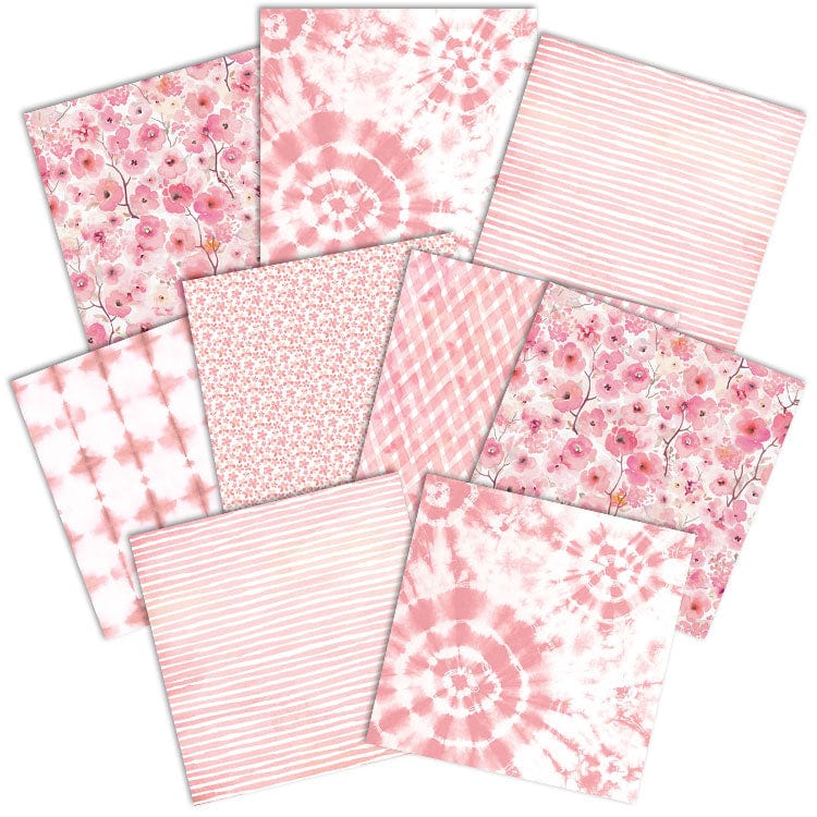 Pink Colorways Pattern 12 x 12 Scrapbook Paper Set、mySite、ghnorth