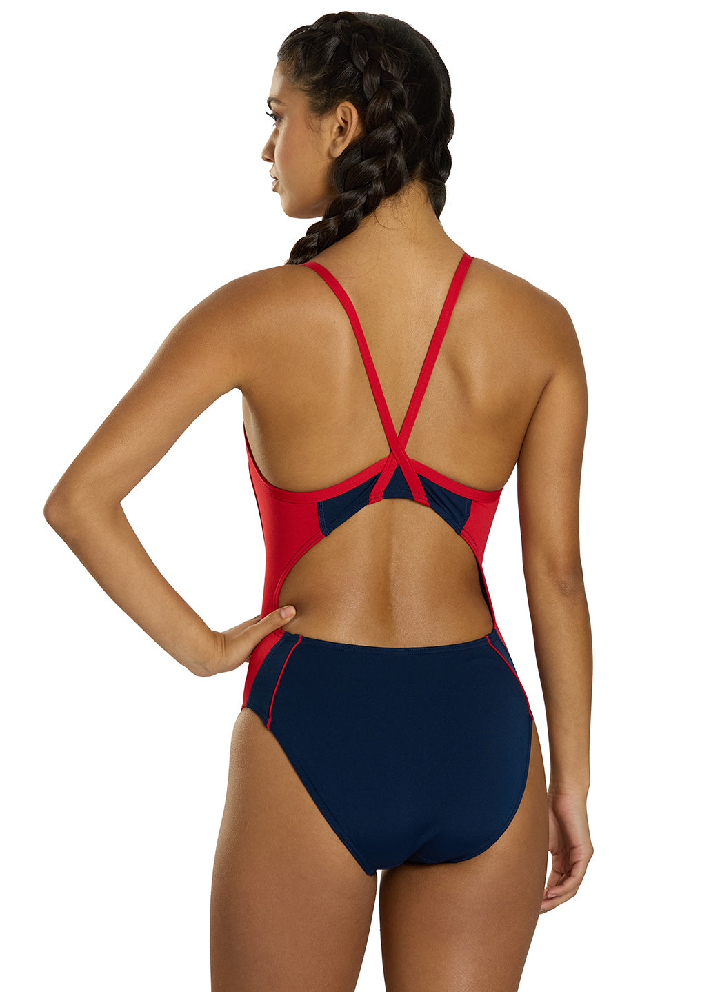 Sporti HydroLast Splice Thin Strap One Piece Swimsuit (22-40)、mySite、noshort