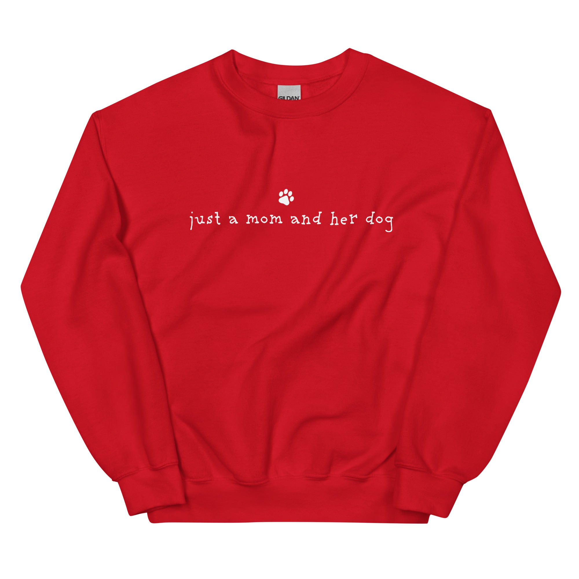 Just A Mom & Her Dog Crewneck Sweatshirt、mySite、camillekostekn