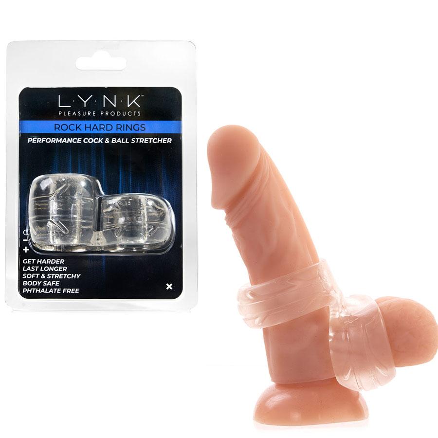 Performance Cock Ring & Ball Stretcher Clear by Lynk Pleasure、mySite、bottomscart