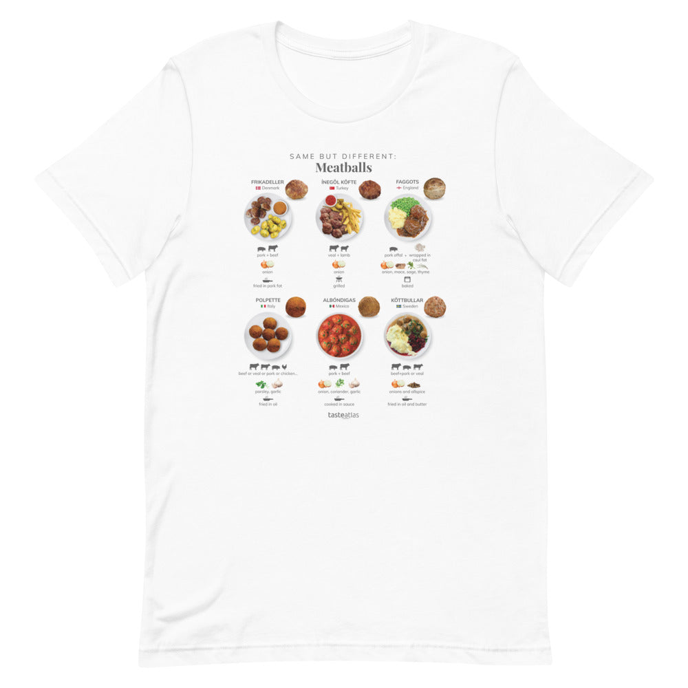 Same But Different Meatballs Short-Sleeve Unisex T-Shirt、mySite、camillekostekn