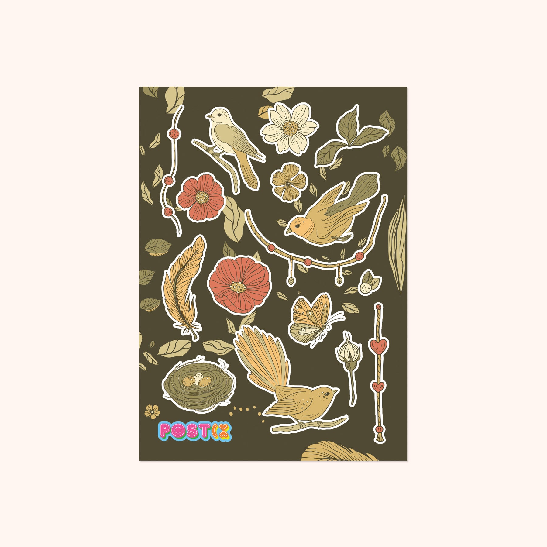  Birds of a Feather Sticker Sheet、mySite、ghnorth