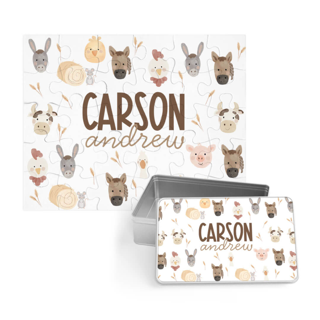  Kids Personalized 30 Piece Puzzle | Barnyard Buddies、mySite、layawaytickets