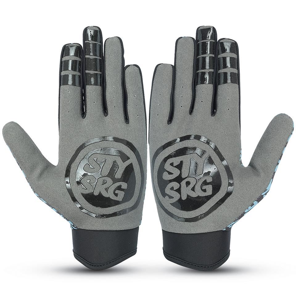  Stay Strong Sketch Gloves - Black/Teal、mySite、merchandisen