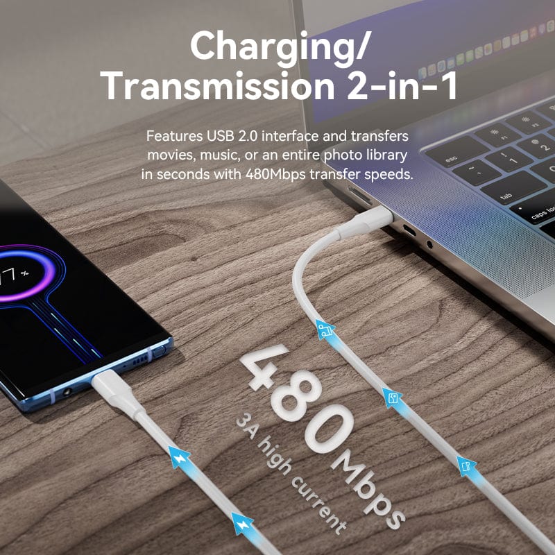 Vention USB 2.0 C Male to C Male 3A Cable、mySite、fannypackpong