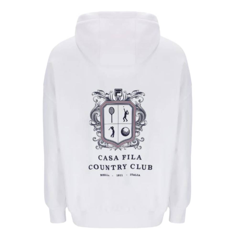 Fila Unisex Crest Country Club Hoodie (White)