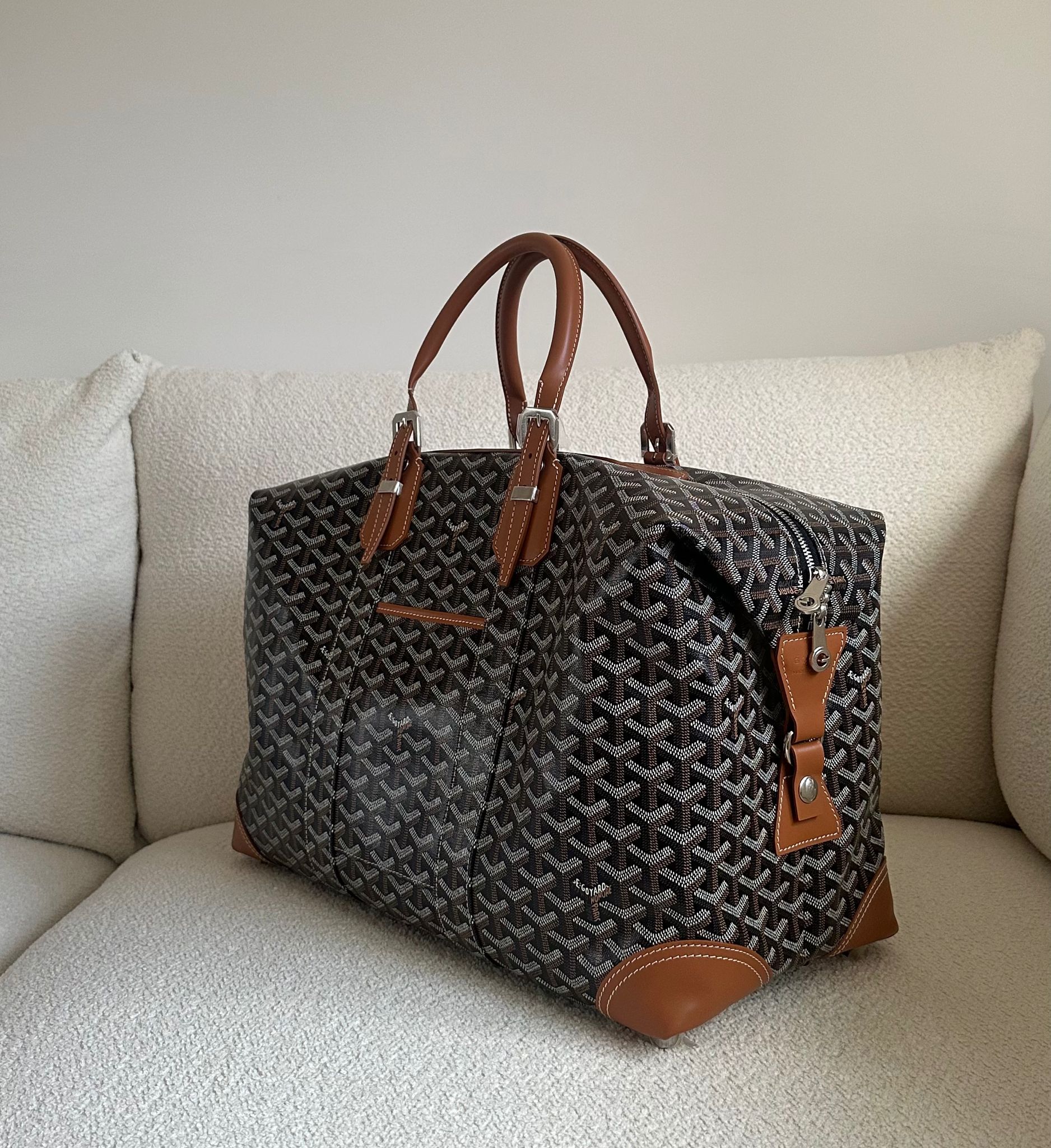 Goyard Bowling 45 Bag (Black & Tan)、mySite、garminoutage.com