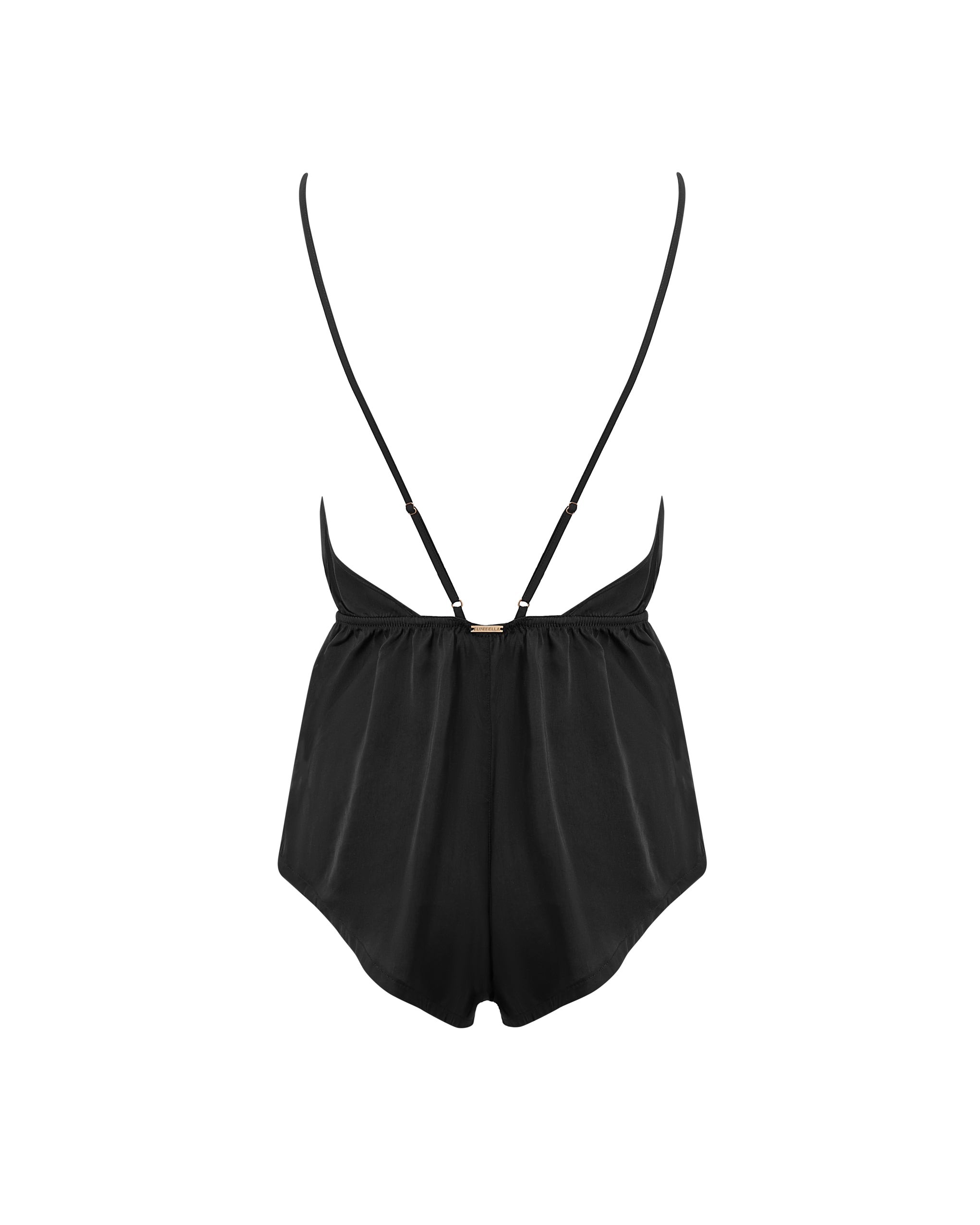 Genevieve Luxury Satin Teddy Black/Sheer、mySite、bengalsvssteelers