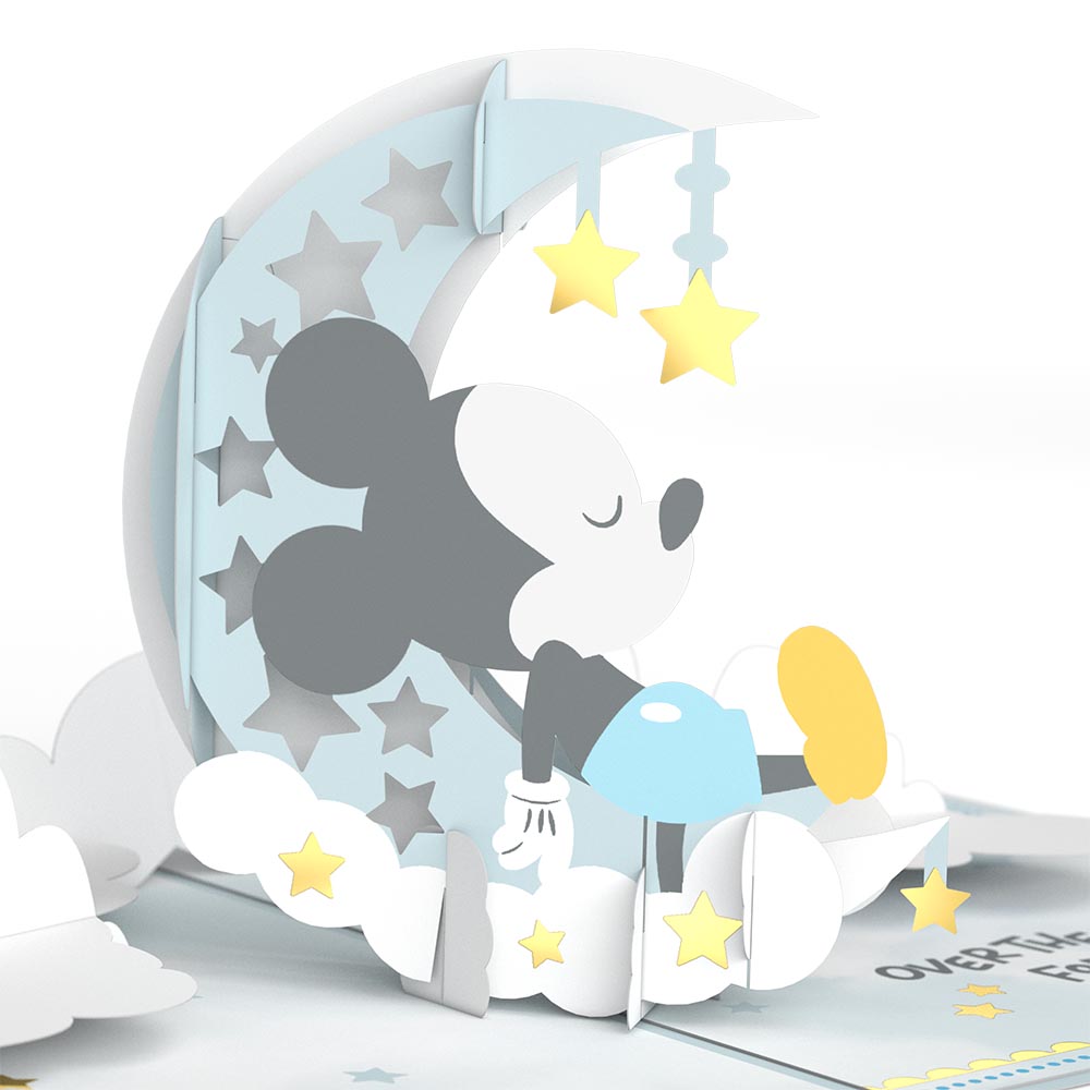Disney's Mickey Mouse Over the Moon Baby Pop-Up Card、mySite、solidvoid