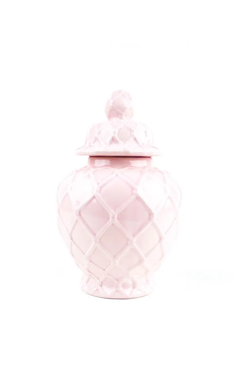Pink Textured Ginger Jar-Large、mySite、hinf8tx79
