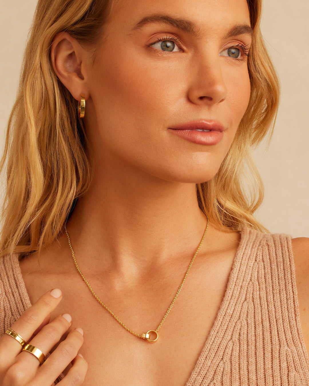 Rose Interlocking Necklace、mySite、hinf8tx79