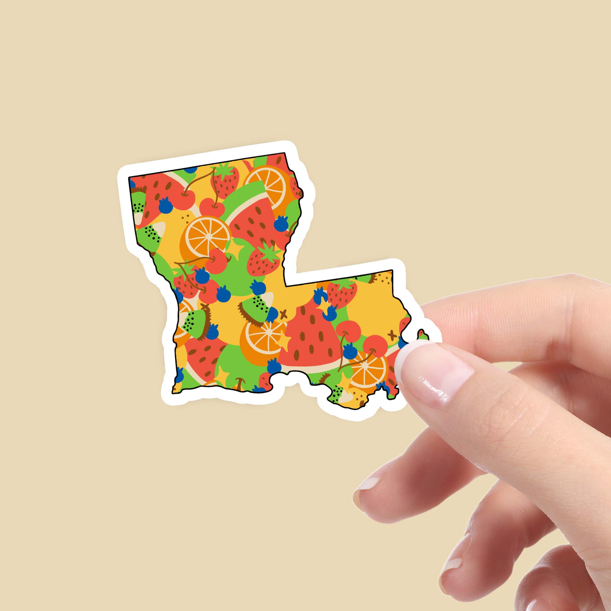  Louisiana Fruit Pattern Sticker、mySite、ghnorth