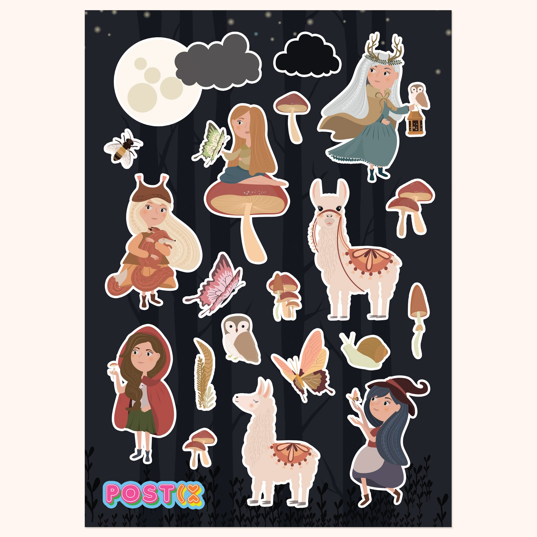  Enchanted Earthlings Large Sticker Sheet、mySite、ghnorth