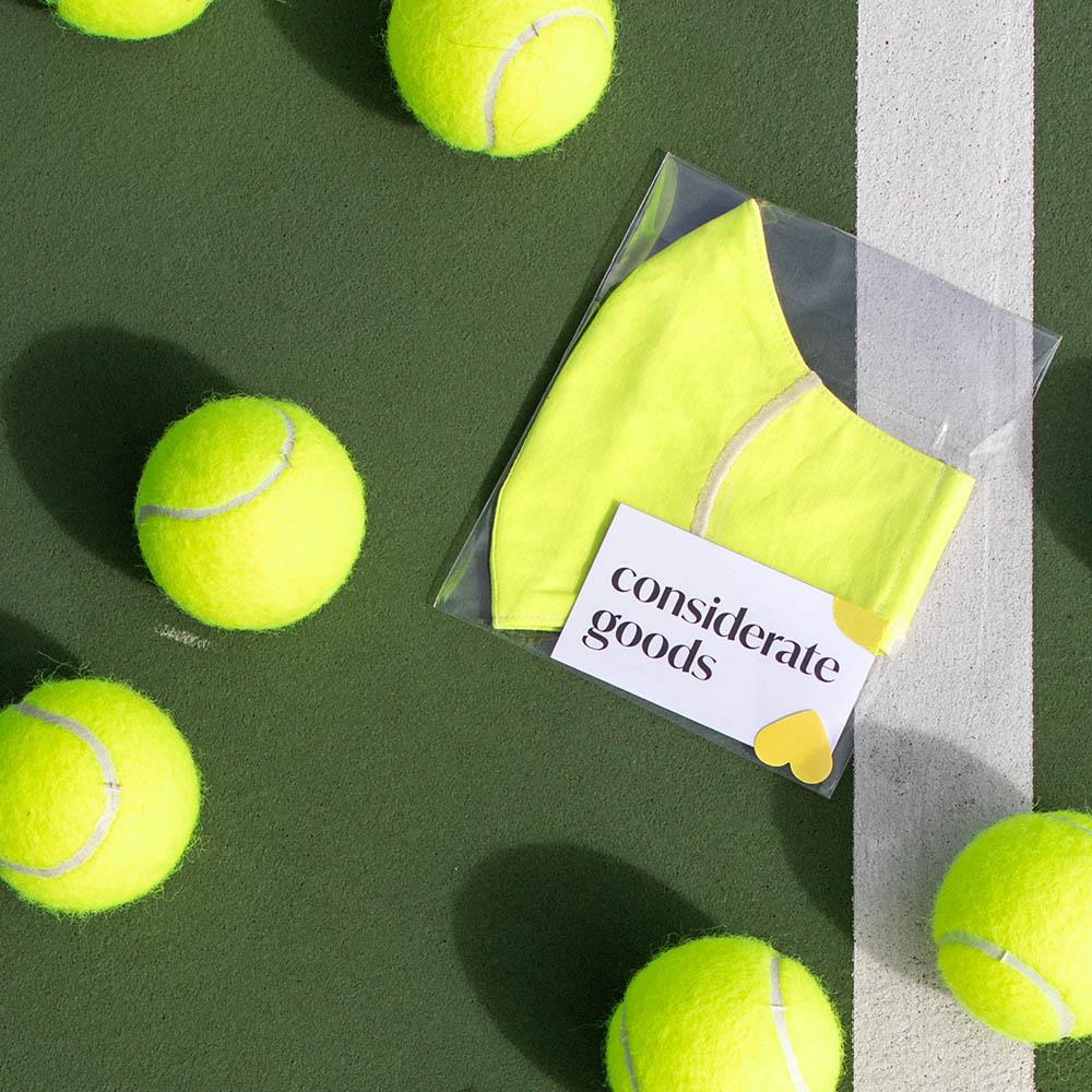 Considerate Goods Tennis Ball Face Mask