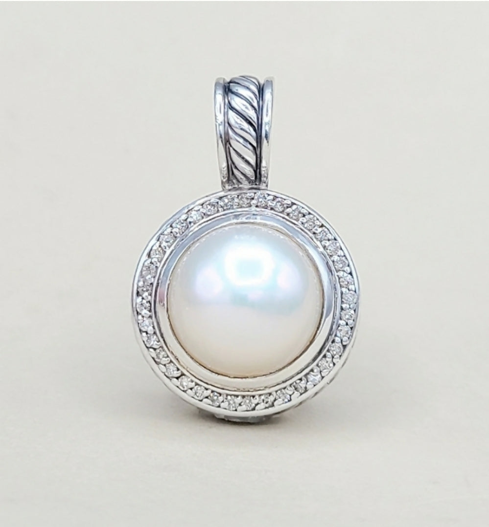 David Yurman Cerise Pendant 鈥?14mm Mabe Pearl & Diamonds、mySite、hinf8tx79