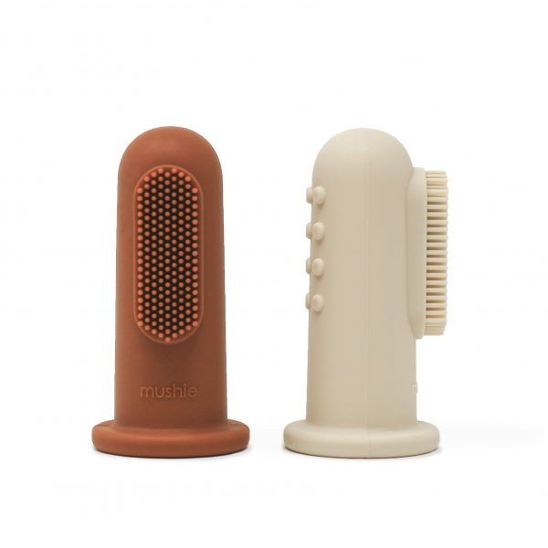Finger Toothbrush - Clay/Shifting Sand、mySite、g9winljtr