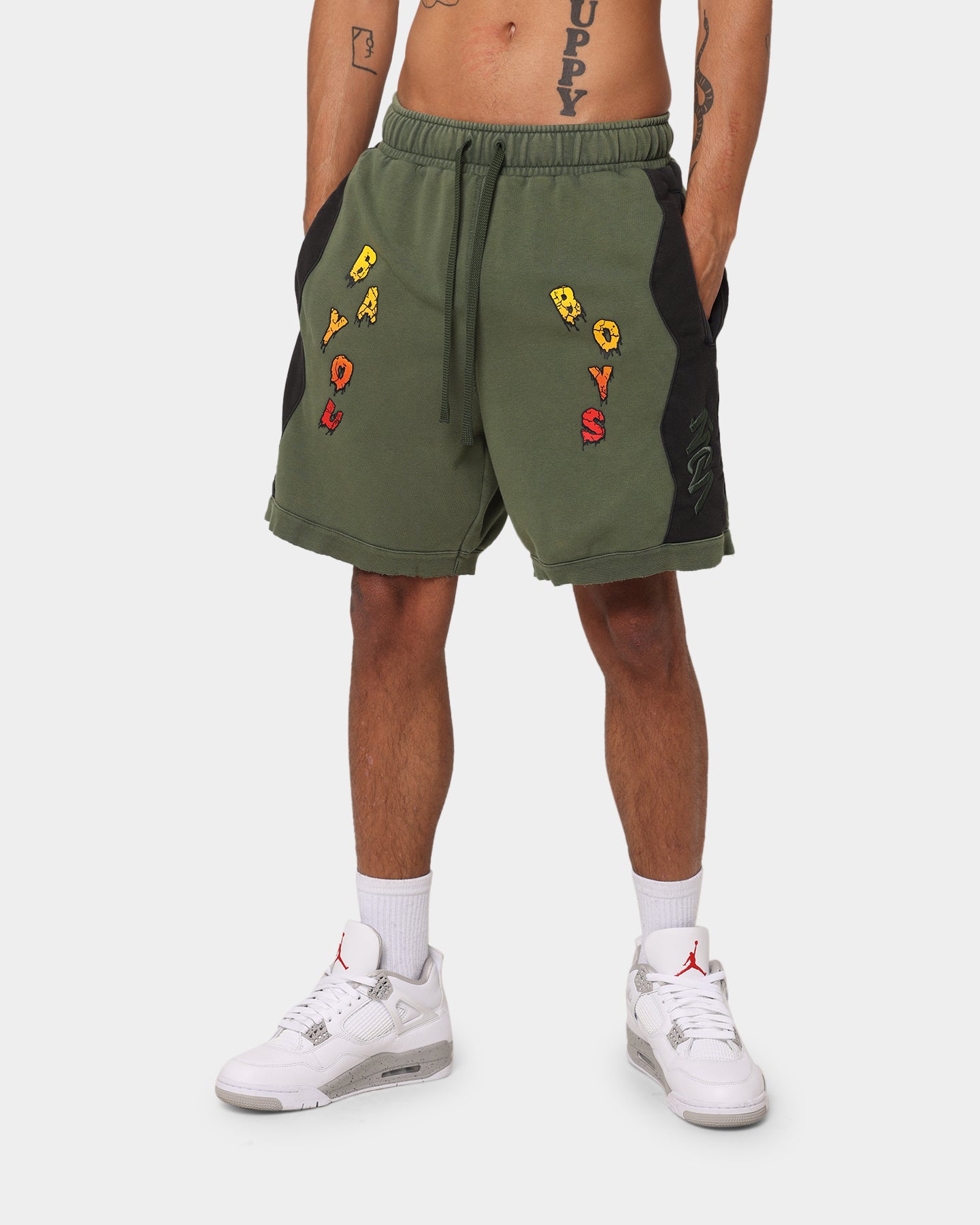 Jordan Zion Dri-FIT Fleece Shorts Carbon Green/Black、mySite、zt4zffjzw