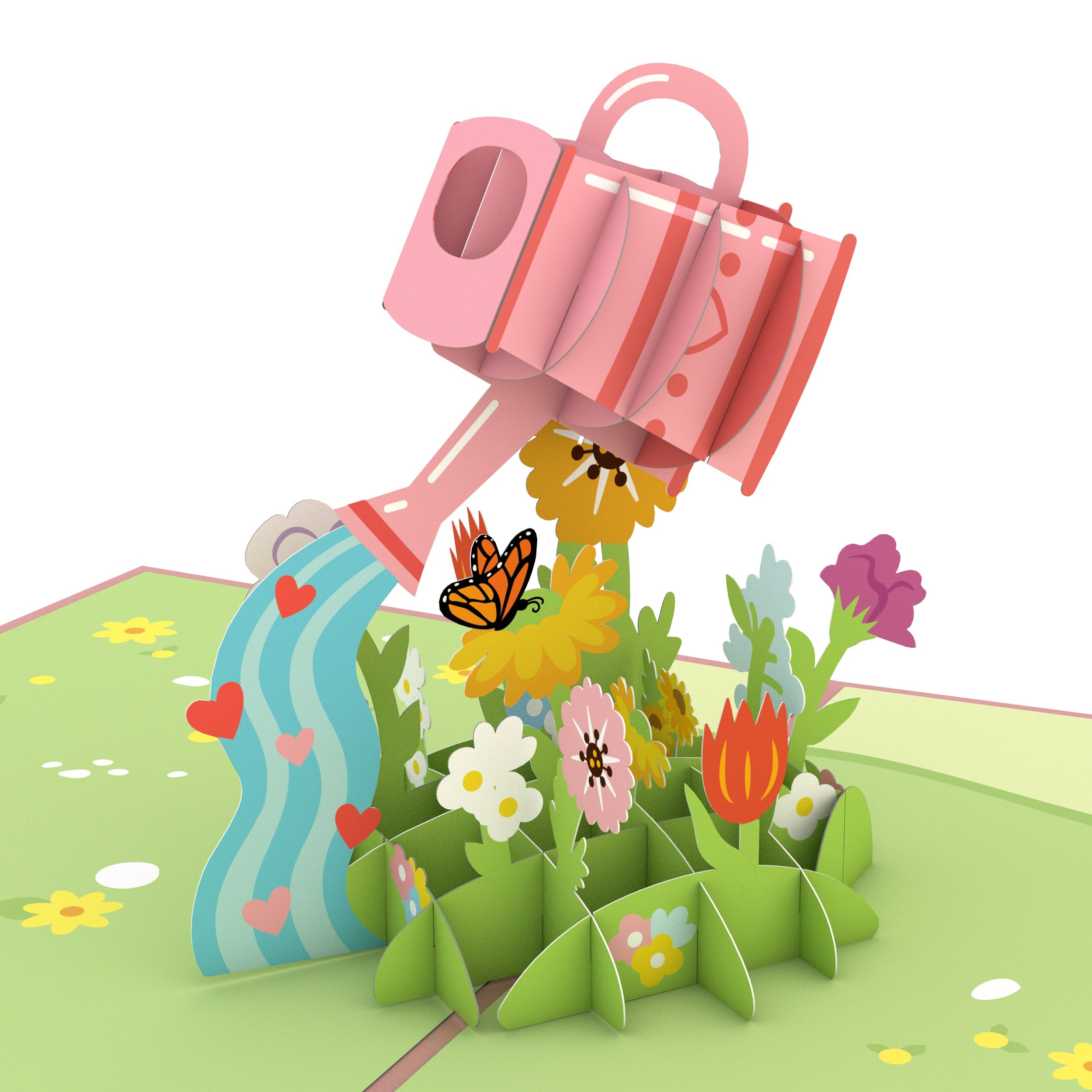 Watering Can Mother's Day Pop-Up Card、mySite、solidvoid