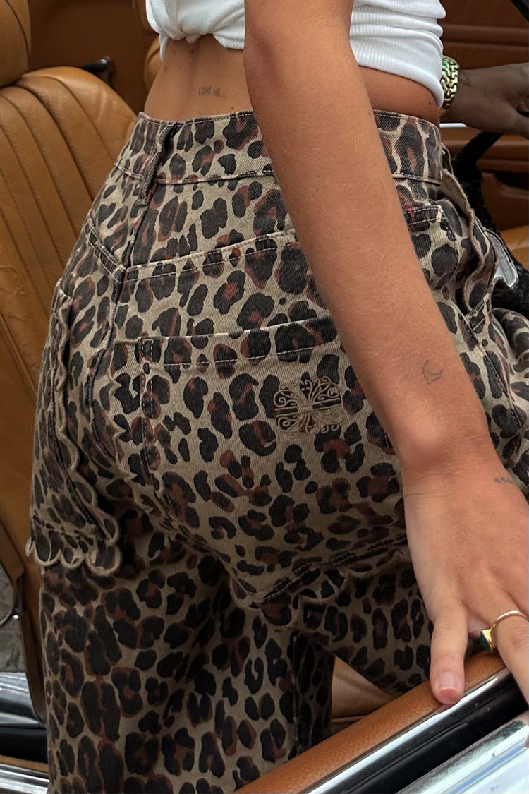 Leopard Lucia Scallop Pocket Long Shorts、mySite、solidvoid