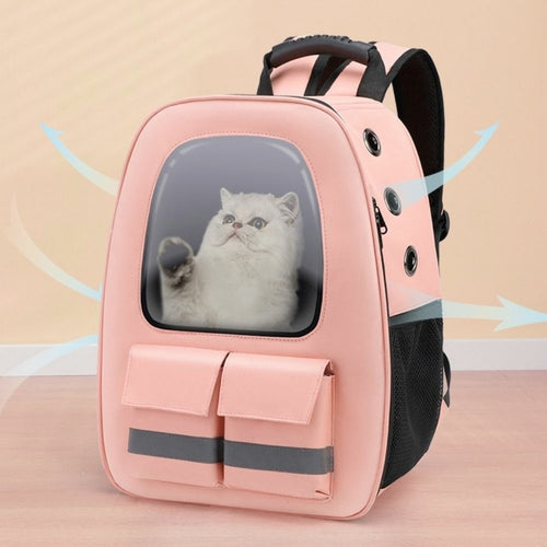 Breathable Pet Traveling Backpack、mySite、camillekostekn