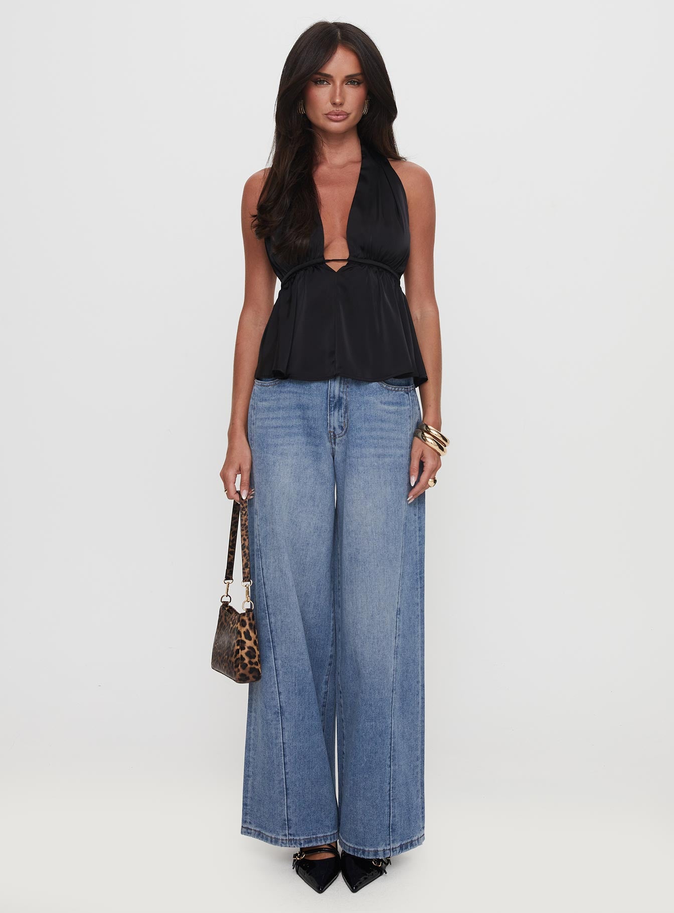 Saddler Halter Top Black、mySite、solidvoid