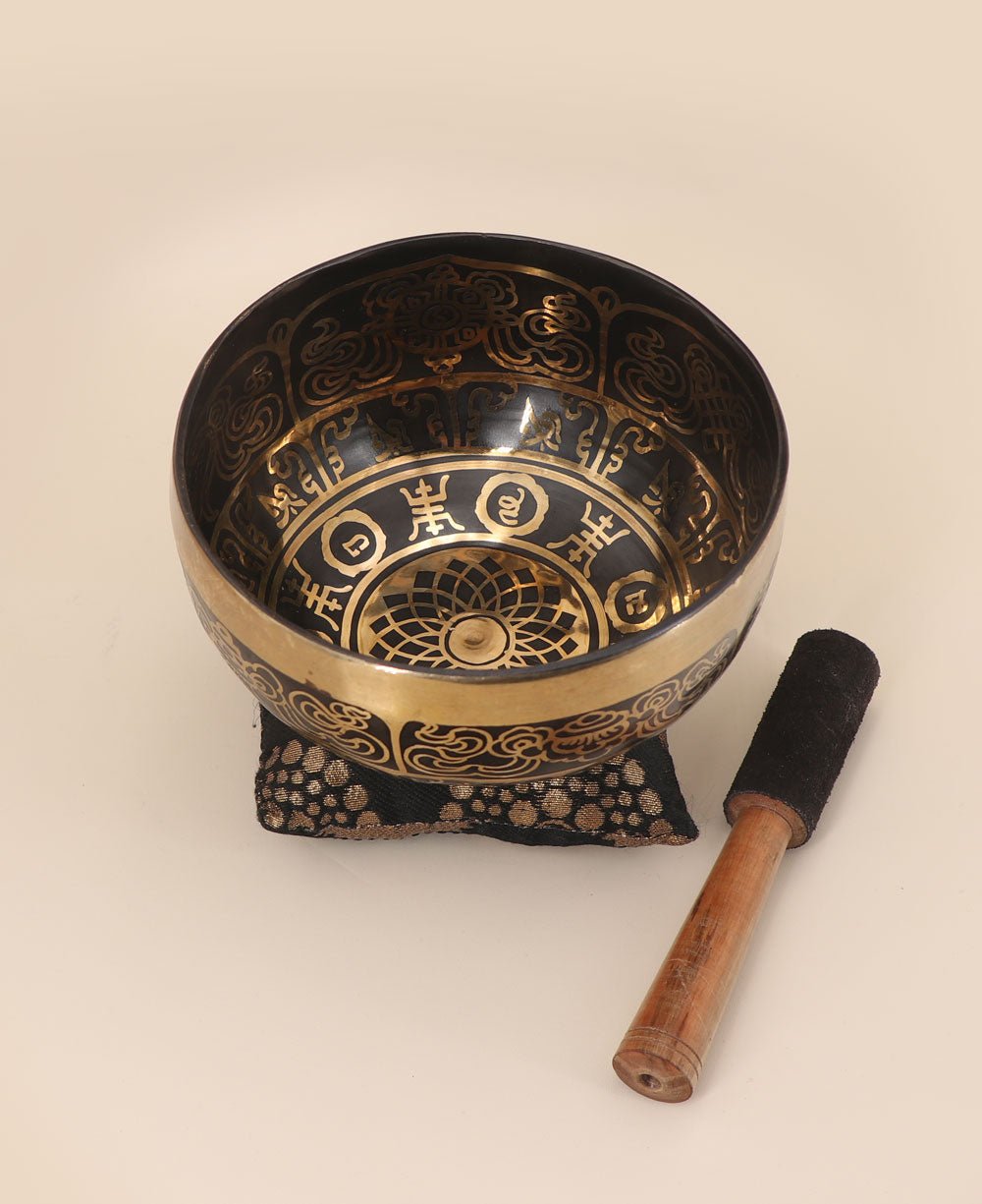 Lotus Mandala and Mantra Design Meditation Singing Bowl、mySite、topwebapps