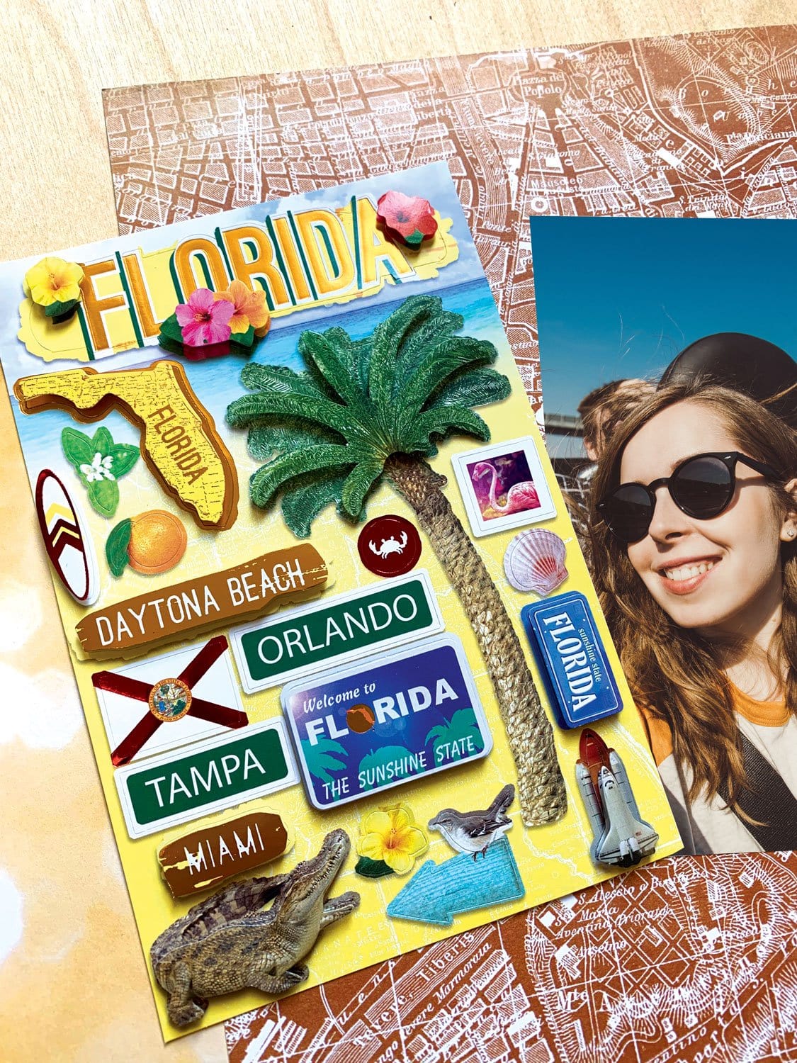  Scrapbook Stickers - 3D Florida Stickers、mySite、ghnorth