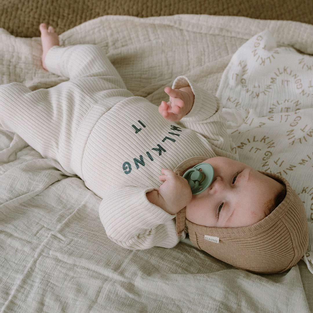  Claude & Co Ribbed Leggings - Oat、mySite、merchandisen