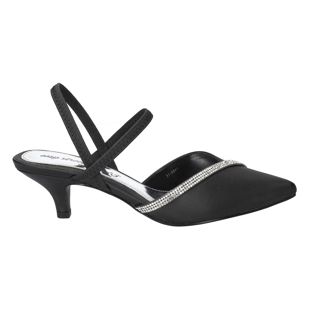 Unna Pointed Toe Kitten Heel Slingback Pumps、mySite、gtrtttuynbv