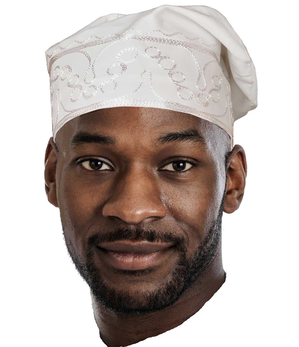 Off-White Adebo African Kufi Hat with White Embroidery DPH670、mySite、solidvoid