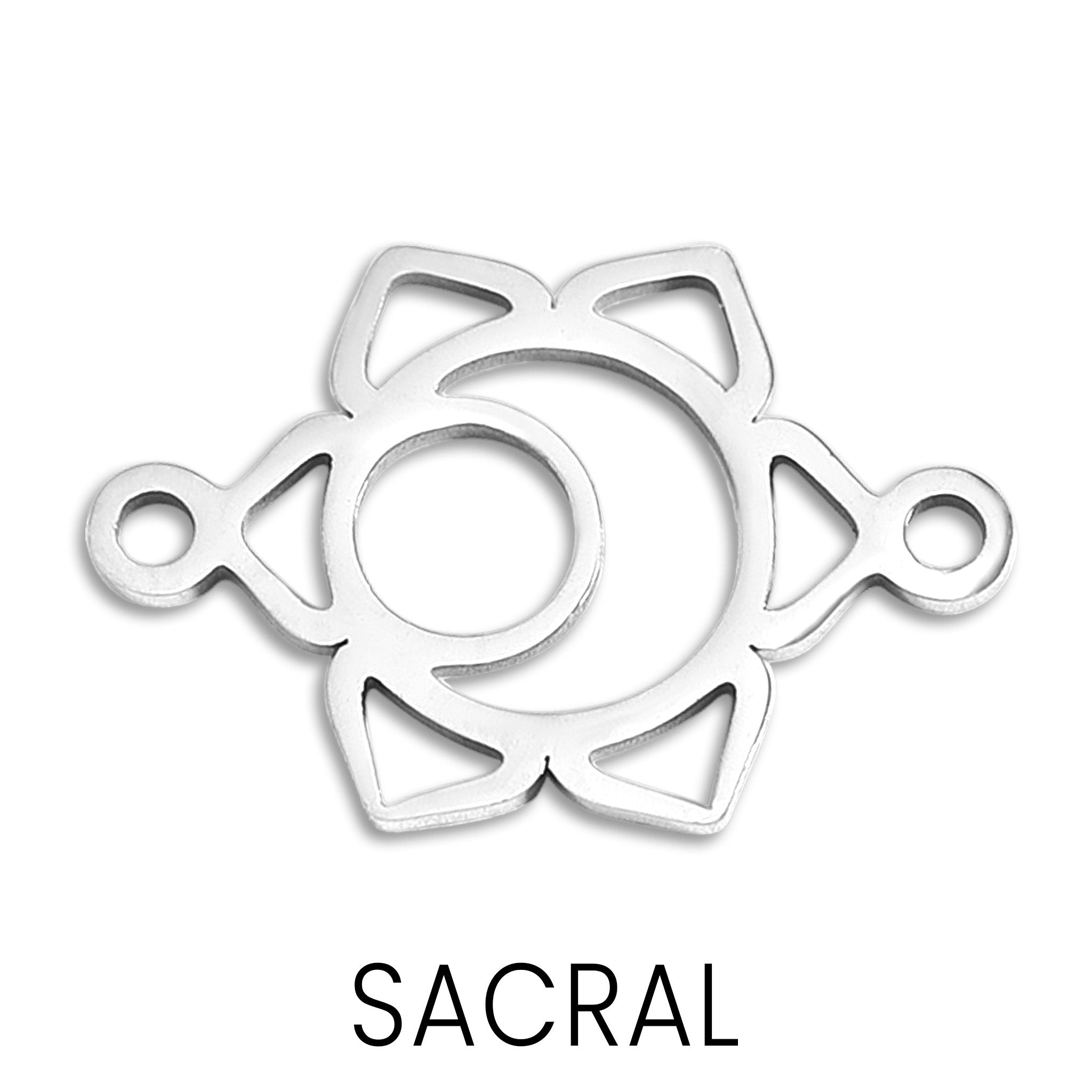 18K Gold Stainless Steel Chakra Connector Charm / PDL0177、mySite、dreamappss