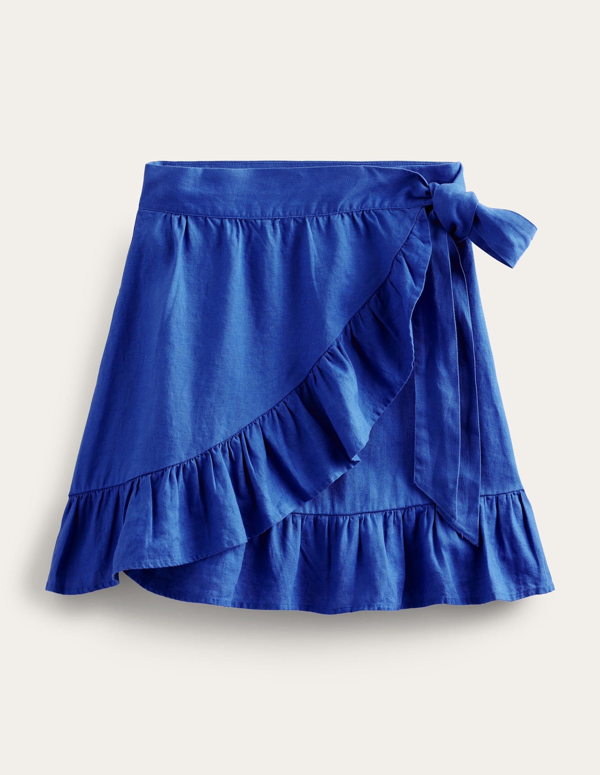  Linen Flippy Wrap Skirt-Island Sapphire、mySite、ashleygrahame