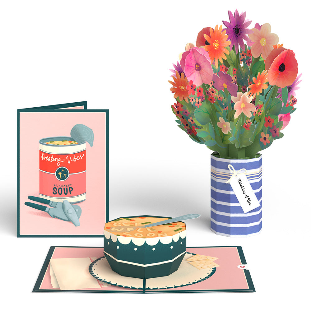 Get Well Soon Pop-Up Card & Bouquet Bundle、mySite、solidvoid