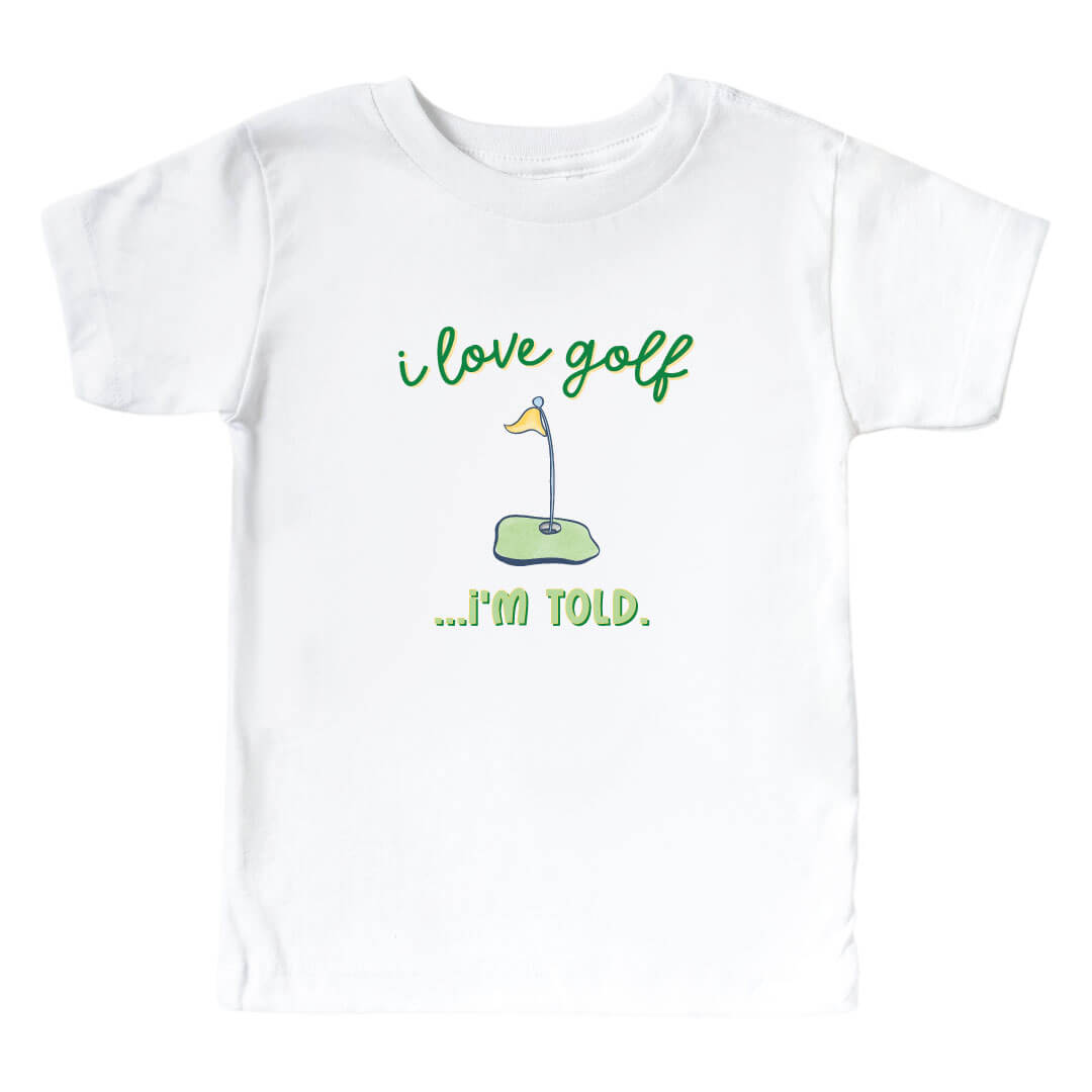  I Love Golf Kids Graphic Tee | White、mySite、layawaytickets