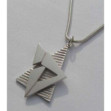 Susan Fox Sterling Silver Star of David Necklace With Chai、mySite、topwebapps