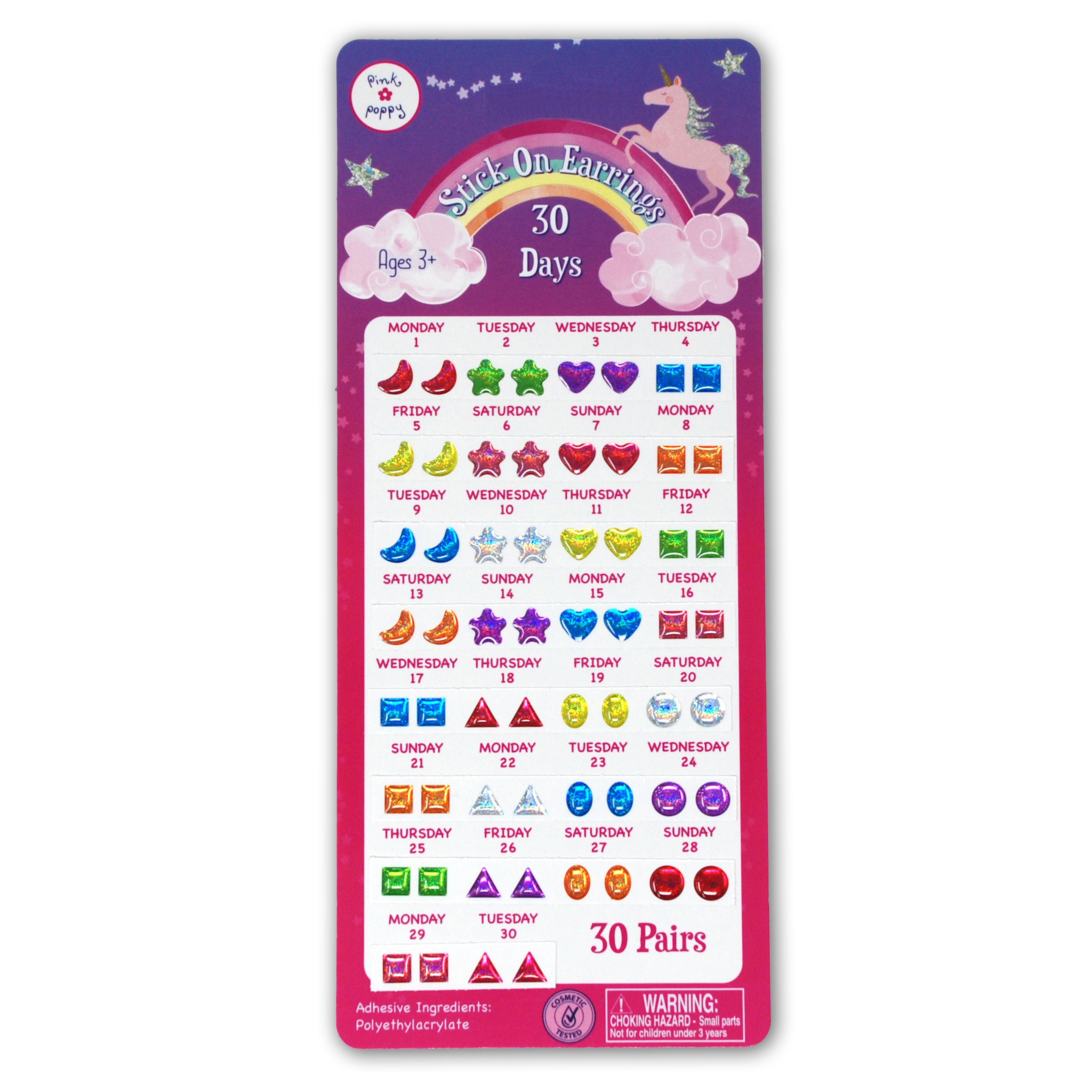  Sticker Earrings - 30 Pairs、mySite、ghnorth