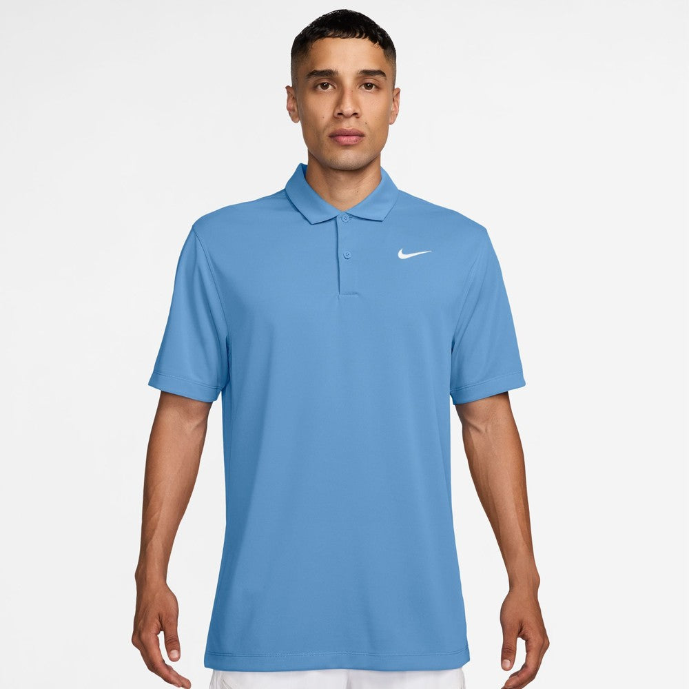 Nike Men's DriFit Solid Polo - Blue Beyond
