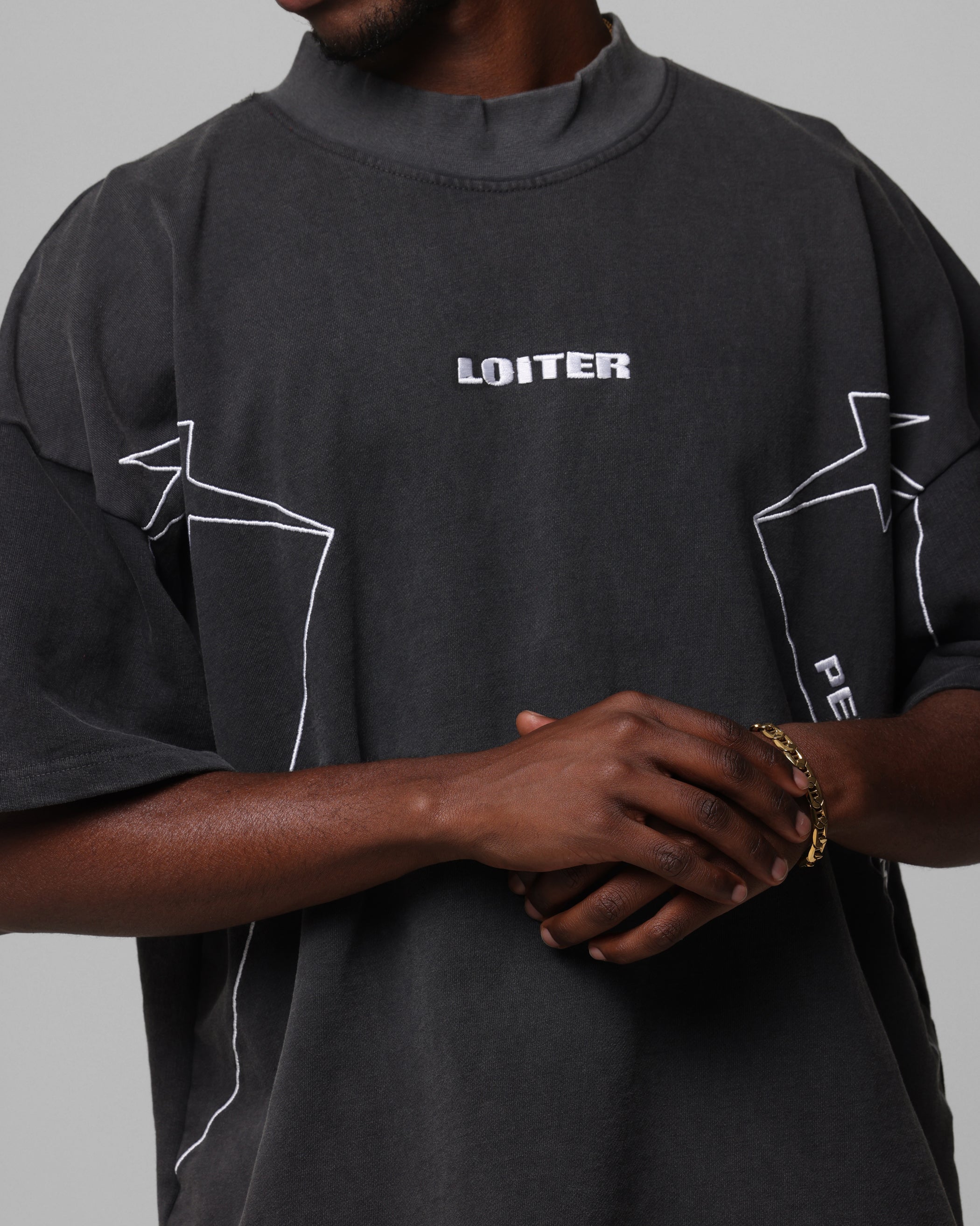 Loiter Dark Performance T-Shirt Charcoal、mySite、zt4zffjzw