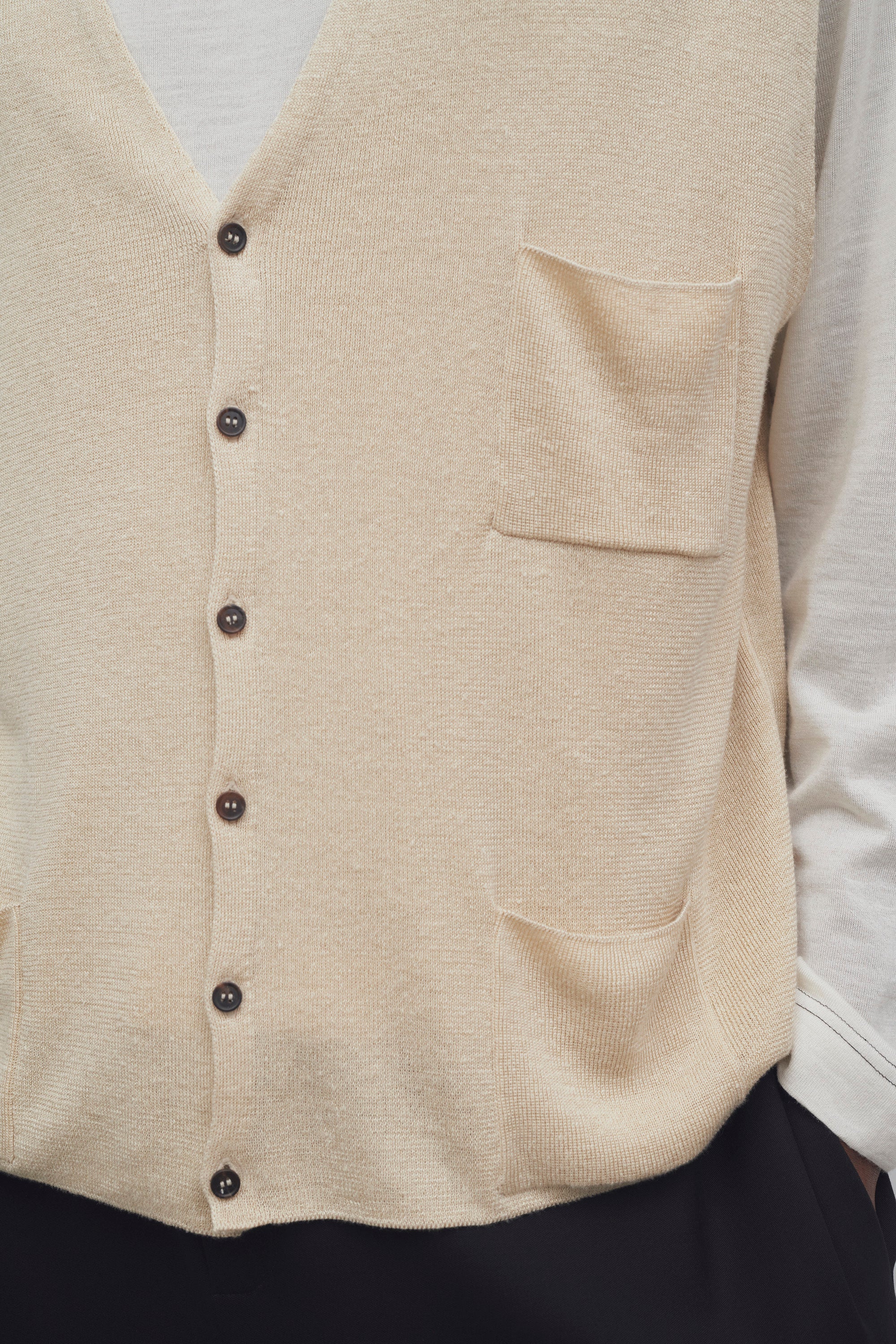 Tarik Vest in Linen and Silk、mySite、aoinhome