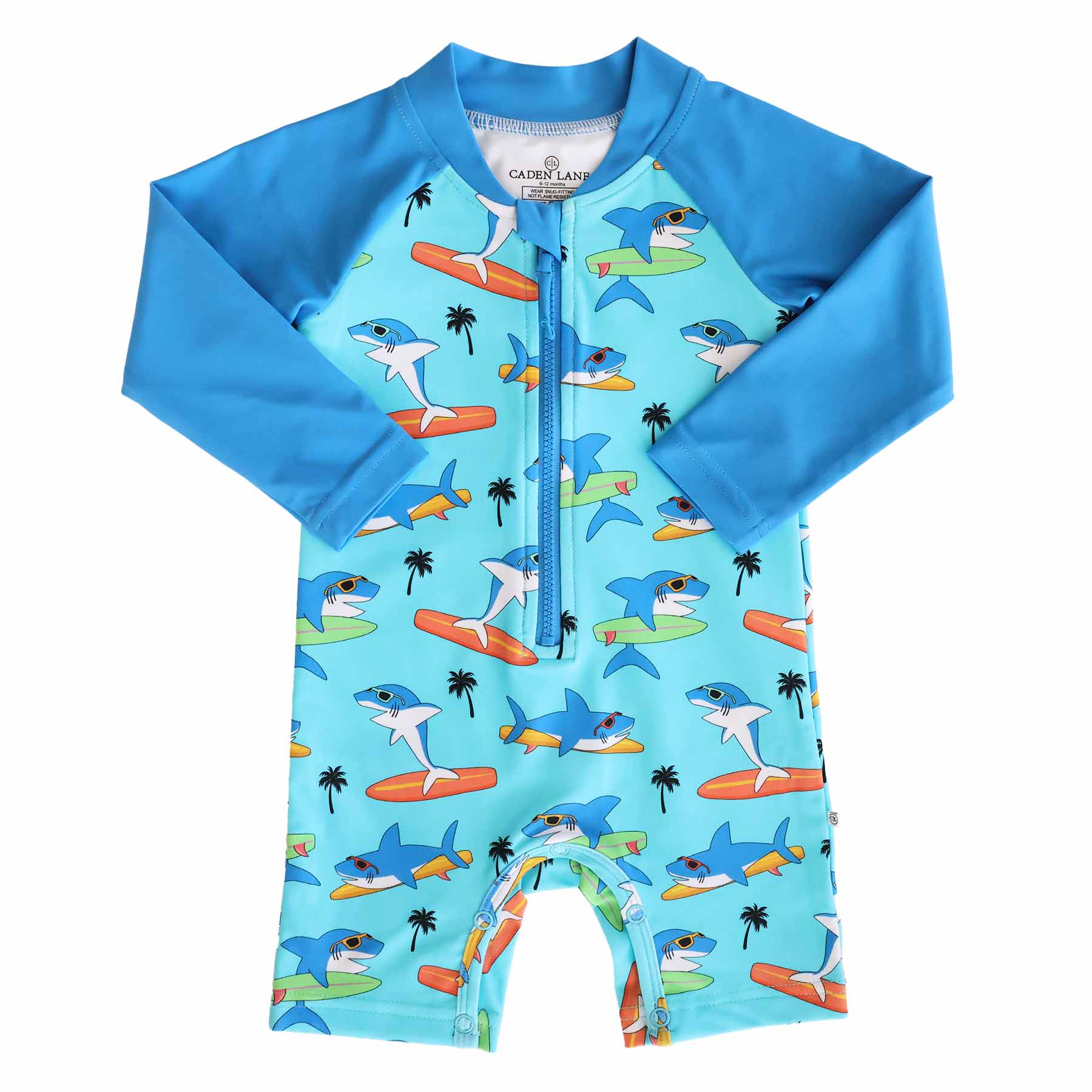  Long Sleeve Rash Guard Swim Romper Shortie | Surfin' Sharks、mySite、layawaytickets