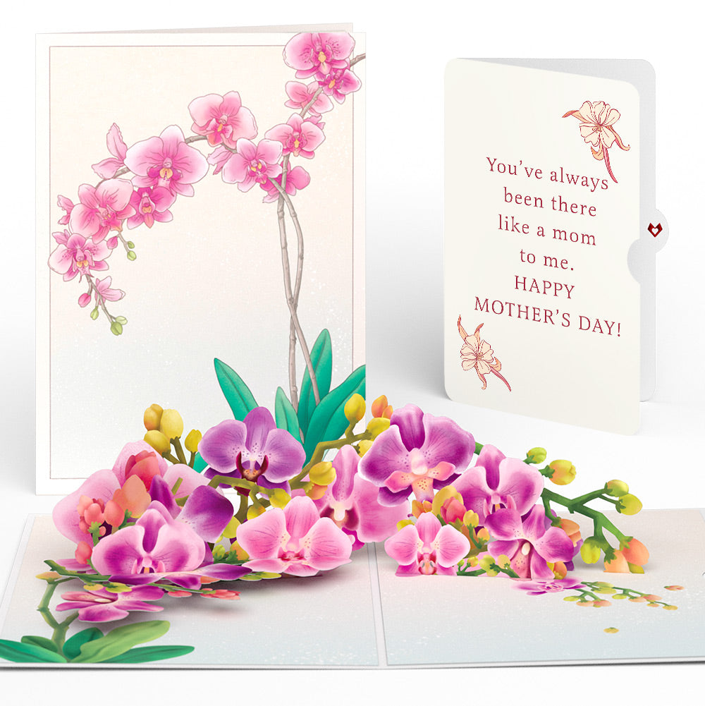 Watercolor Orchid Mother's Day Pop-Up Card and Sentiment Set、mySite、solidvoid