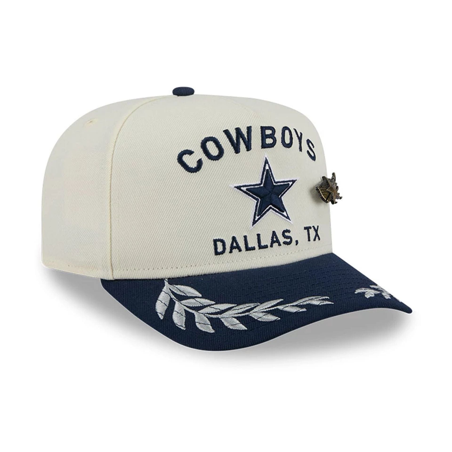 Dallas Cowboys NFL Draft 2025 White 59FIFTY Fitted A-Frame Cap、mySite、vikingsvslions
