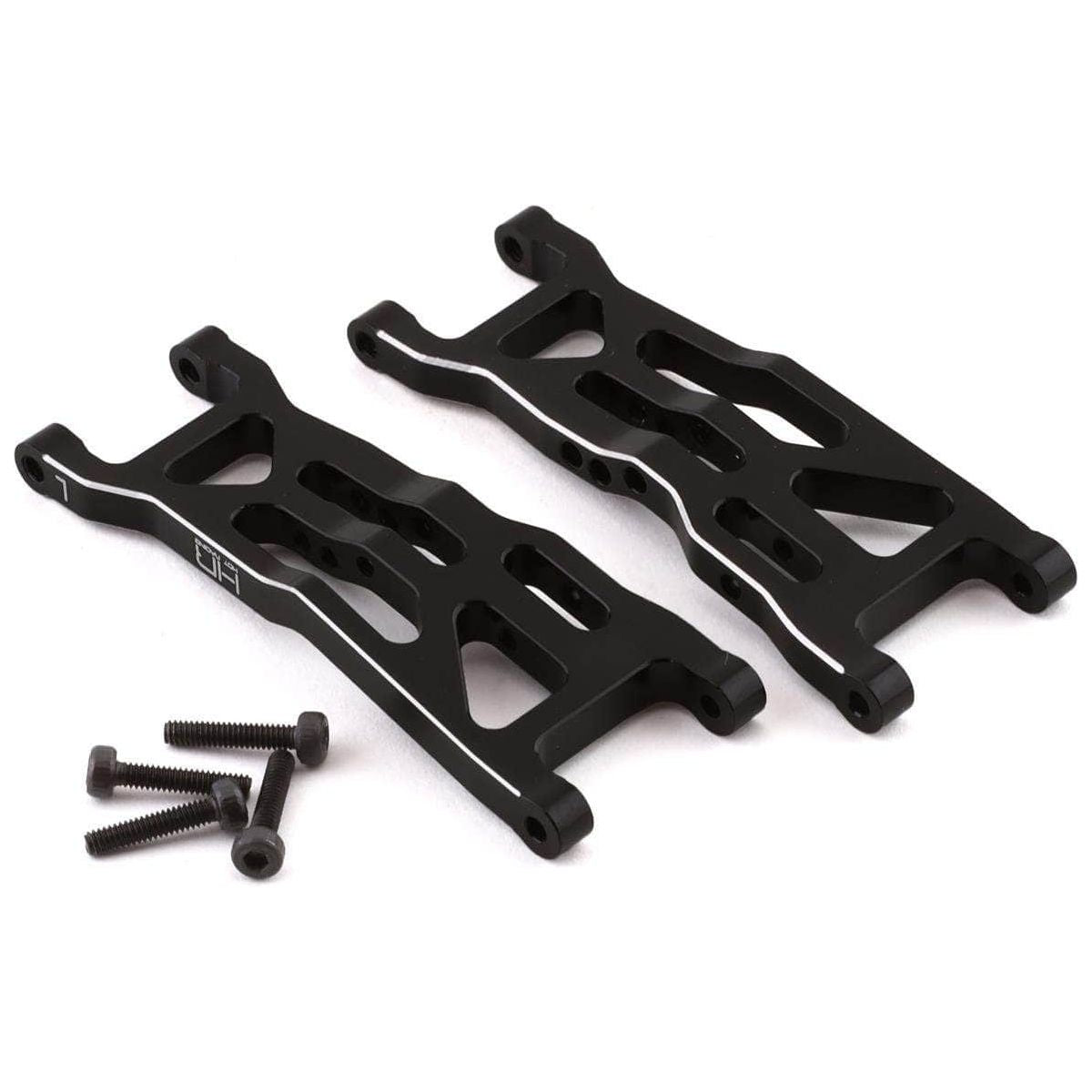  HRAMTT5501, Hot Racing Losi Mini-T 2.0/Mini-B Aluminum Front Arm Set (Black) (2)、mySite、merchandisen