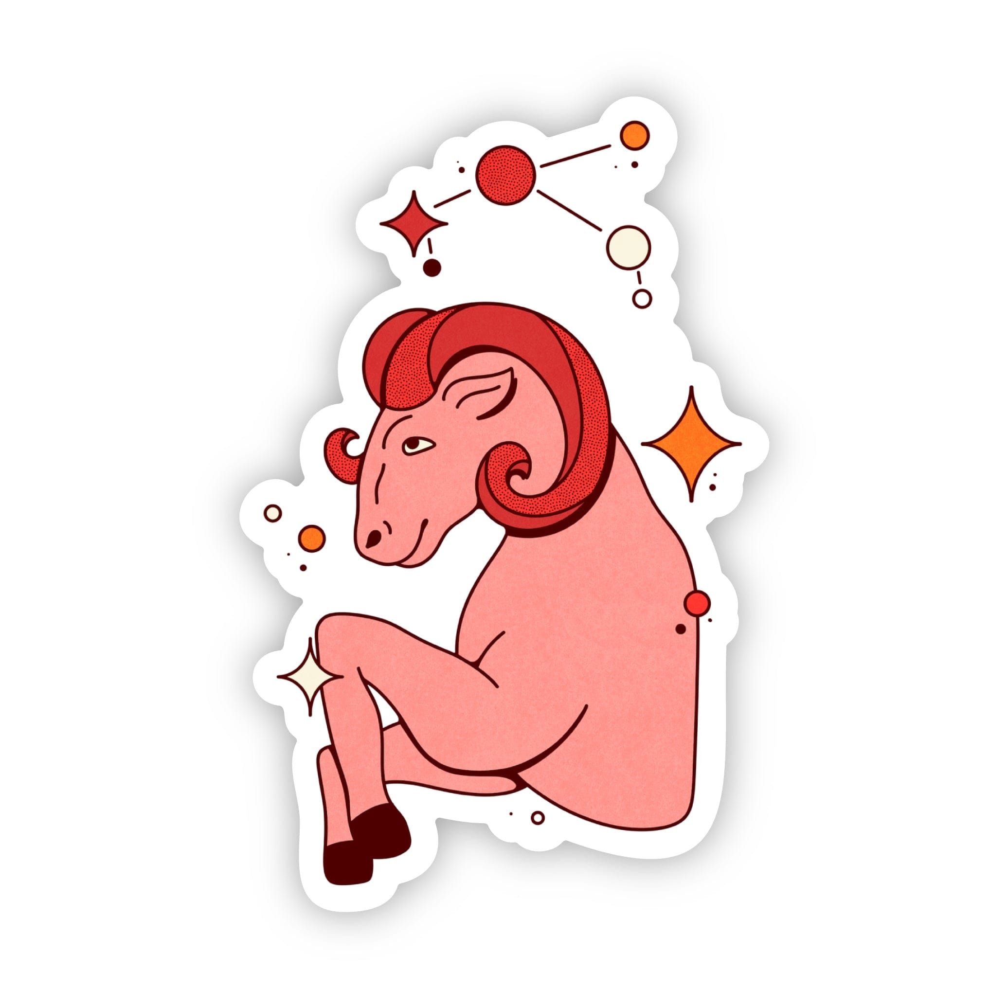  Aries Astrology Symbol Sticker、mySite、ghnorth