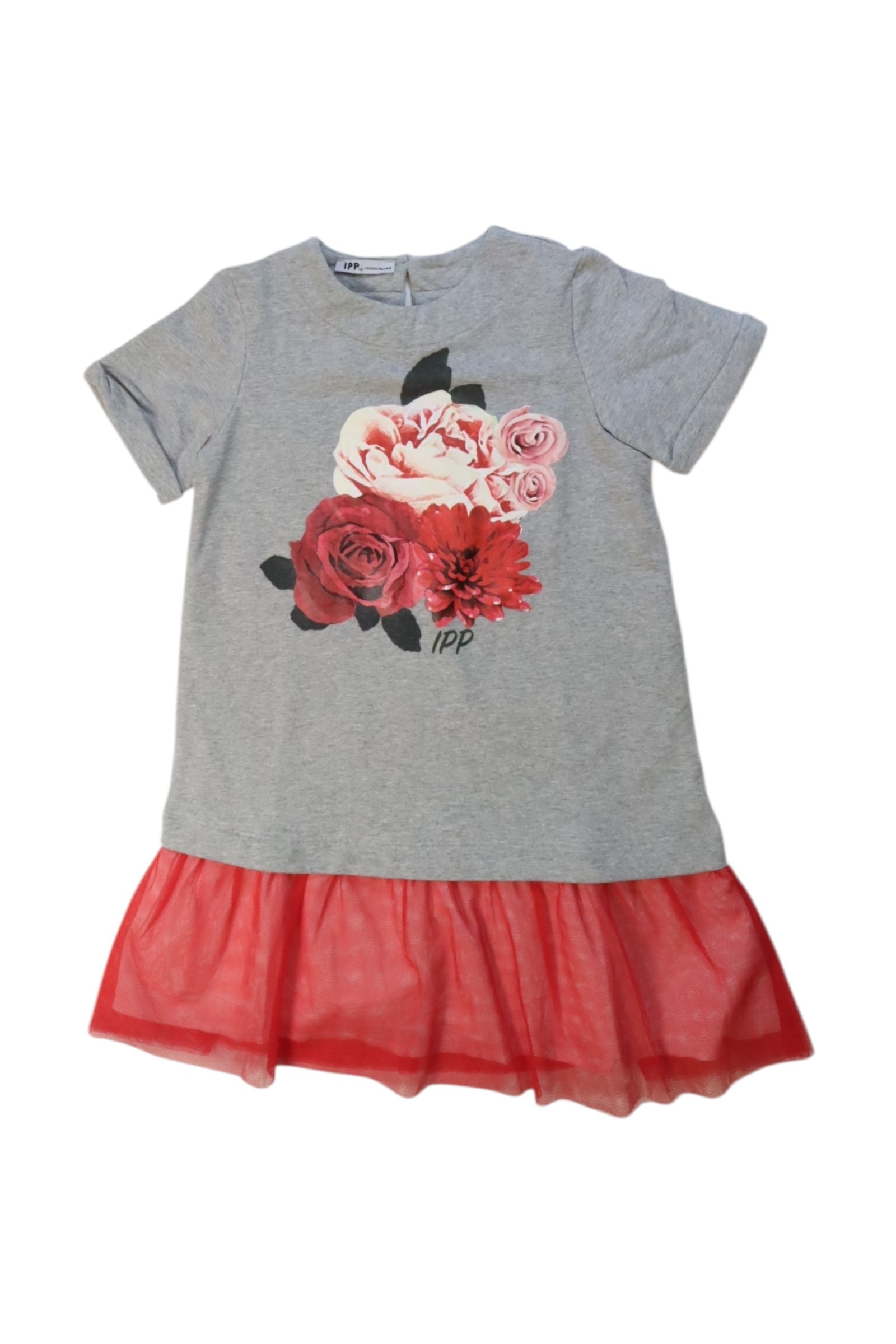 I Pinco Pallino Floral Dress With Tulle Skirt 5T、mySite、g9winljtr