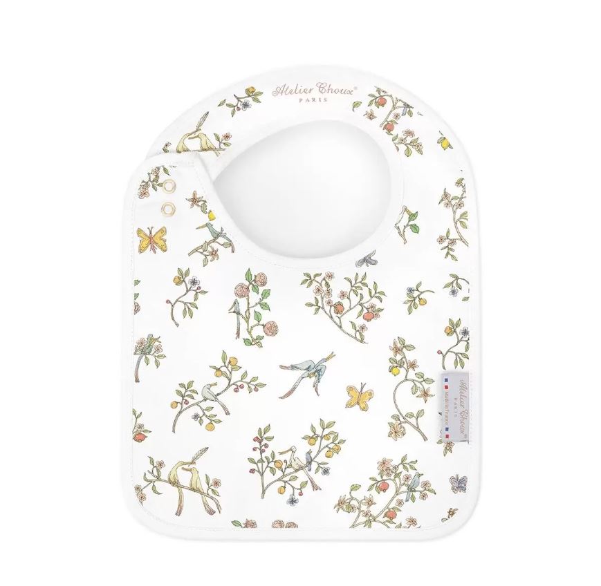  Atelier Choux Blue Bloom Satin Bib、mySite、elrpsem3k