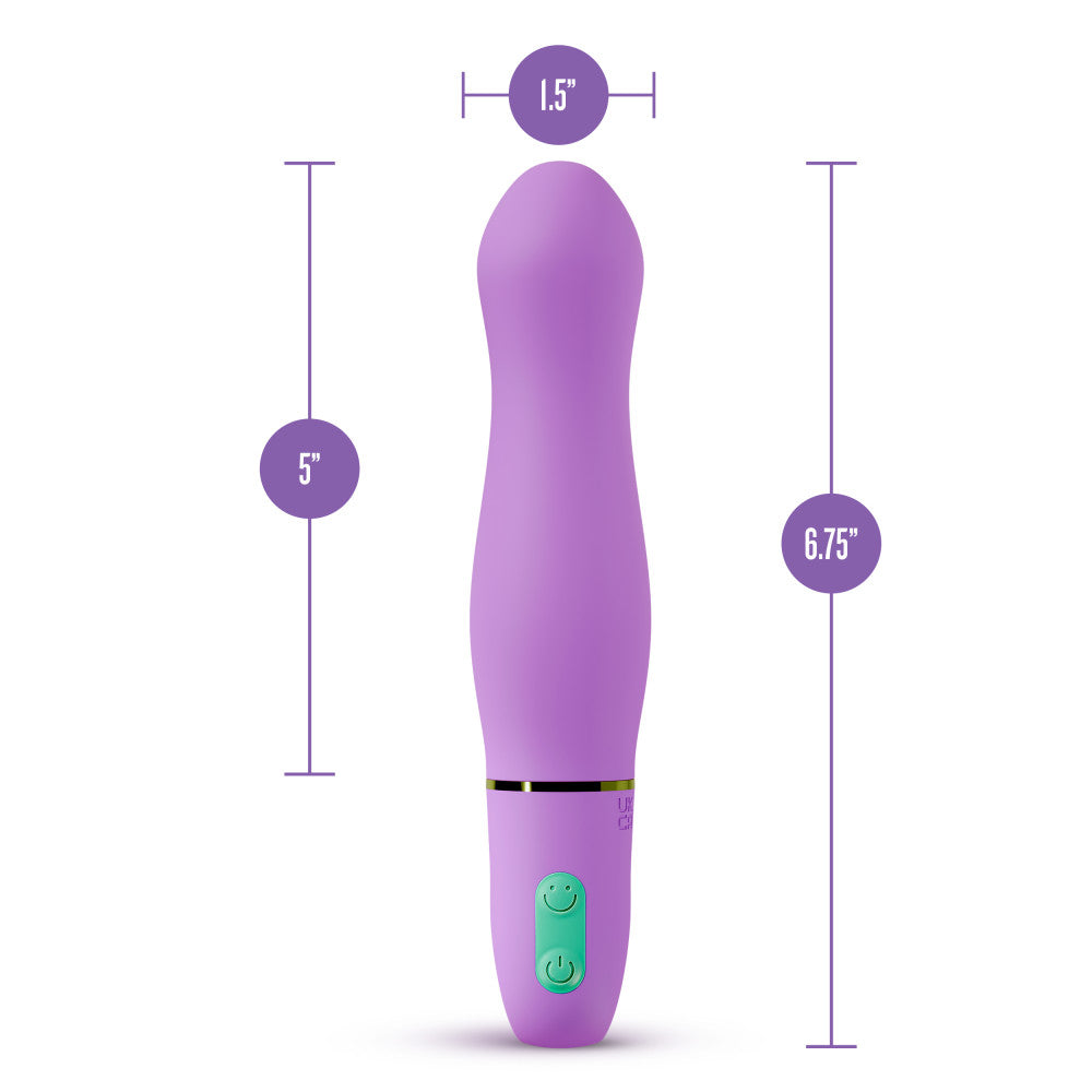 Aria by Blush® | Exciting AF 6 Inch Silicone Vibrator – Rechargeable Clitoral & G-Spot Stimulator –In Indigo、mySite、bottomscart