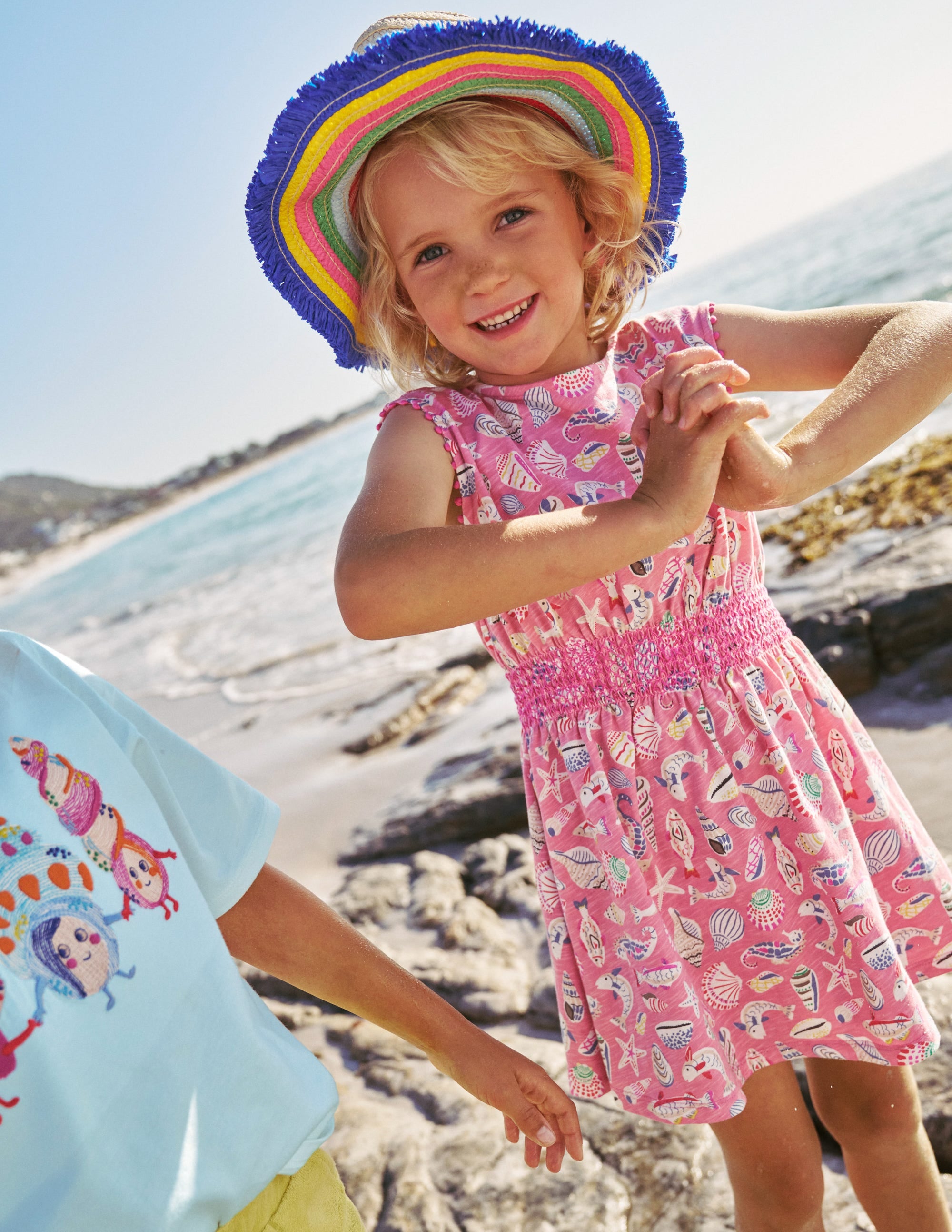  Shirred Waist Jersey Dress-Formica Pink Seashore、mySite、ashleygrahame